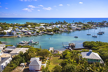 Habour, Hope Town, Elbow Cay, Abaco Islands, Bahamas, West Indies, Central America