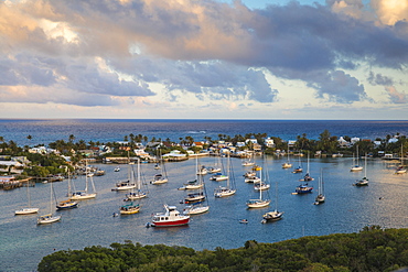 Harbour, Hope Town, Elbow Cay, Abaco Islands, Bahamas, West Indies, Central America