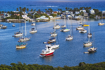 Harbour, Hope Town, Elbow Cay, Abaco Islands, Bahamas, West Indies, Central America