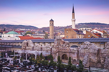 Taslihan, an ancient caravanserai, Bascarsija (The Old Quarter), Sarajevo, Bosnia and Herzegovina, Europe