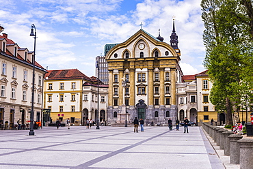 Ursuline Church of the Holy Trinity, Ljubljana, Slovenia, Europe