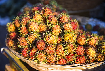 Rambutan, Mawlamyine market, Mon State, Myanmar (Burma), Asia