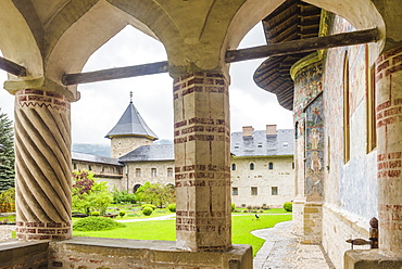 Sucevita Monastery, a Gothic church, one of the Painted Churches of Northern Moldavia, UNESCO World Heritage Site, Bukovina, Romania, Europe