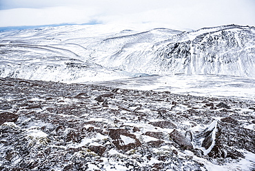 CairnGorm Mountain covered in snow in winter, Cairngorms National Park, Scotland, United Kingdom, Europe