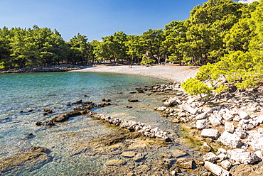 Ruins of Phaselis near Kemer, Antalya Province, Lycia, Anatolia Peninsula, Mediterranean Coast, Turkey, Asia Minor, Eurasia