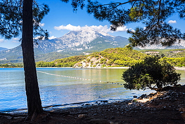 Bay at Phaselis near Kemer, Antalya Province, Mediterranean Coast, Turkey, Asia Minor, Eurasia