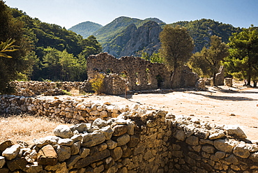 Ruins of Olympos, Antalya Province, Lycia, Anatolia, Mediterranean Sea, Turkey, Asia Minor, Eurasia