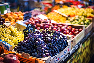 Marche Provencal, the covered market in Antibes, Provence-Alpes-Cote d'Azur, French Riviera, France, Mediterranean, Europe