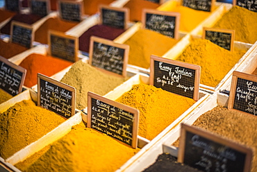 Marche Provencal, the covered market in Antibes, Provence-Alpes-Cote d'Azur, French Riviera, France, Mediterranean, Europe