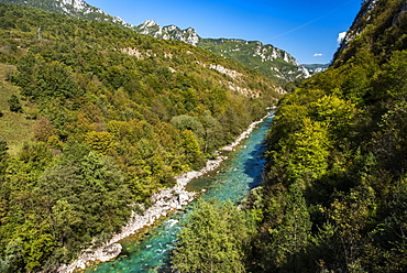 Tara River Canyon Gorge, Bosnia and Herzegovina border with Montenegro, Europe