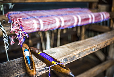 Weaving at Inle Lake, Shan State, Myanmar (Burma), Asia