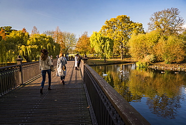 Autumn in Regents Park, one of the Royal Parks of London, England, United Kingdom, Europe