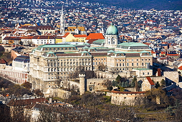 View from Gellert Hill, Budapest, Hungary, Europe