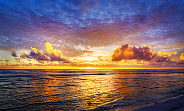 Sunset, West Island, Cocos (Keeling) Islands, Indian Ocean, Asia