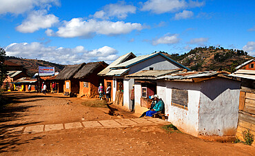 Village of Turning of the Bones Ceremony, which occurs every five to seven years throughout Madagascar, Ambositra, Madagascar, Africa