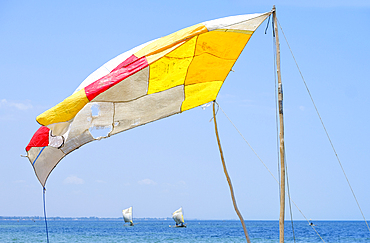 Fishing boat sails, Ifaty, Tulear.