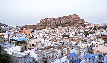 Cityscape with Mehrangarh Fort in Jodhpur, India, Asia