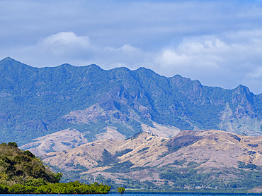 Scene of the coast along the northeast side of Viti Levu, Fiji, South Pacific, Pacific