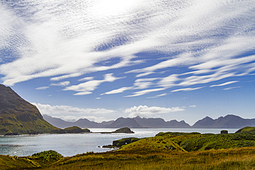 Views of Fortuna Bay on the northern coast of South Georgia, Southern Ocean, Polar Regions