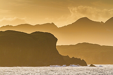 Sunrise in South Georgia, Southern Ocean, Polar Regions