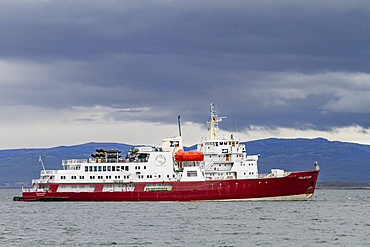 Expedition ship Polar Star operating from Ushuaia, Argentina to the Antarctic Peninsula in Antarctica, Southern Ocean.