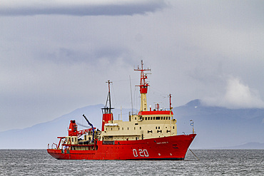 Argentine ship the Puerto Deseado operating from Ushuaia, Argentina to the Antarctic Peninsula in Antarctica, Southern Ocean, Polar Regions