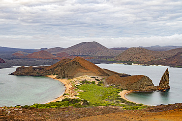 A view of the island of Bartolome in the Galapagos Islands, UNESCO World Heritage Site, Ecuador, South America