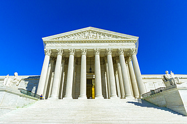 Views of the United States Supreme Court Building, Washington, D.C., United States of America.