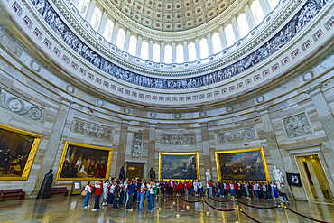 Views of the interior of the United States Capitol Building, Washington, D.C., United States of America.