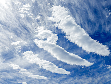 Unusual cloud formation off Isla del Carmen, Baja California Sur, Mexico.