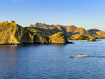 Views of Komodo Island, Lesser Sunda chain, one of the 17,508 islands that comprise the Republic of Indonesia.