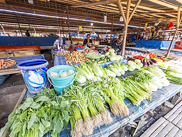 Items for sale at Pasar Alok, the local market in Maumere on the island of Flores, Lesser Sunda, Indonesia.