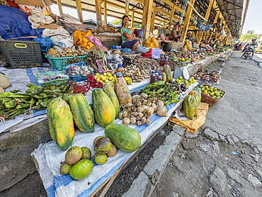 Items for sale at Pasar Alok, the local market in Maumere on the island of Flores, Lesser Sunda, Indonesia.