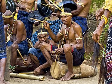 Cultural performance in the village of Liangawo, on Flores Island, Lesser Sunda Islands, Indonesia.