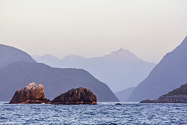 Dusky Sound, Fiordland National Park, UNESCO World Heritage Site, South Island, New Zealand, Pacific