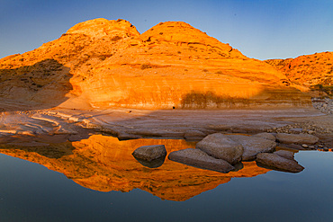 Sunrise for photographers on Punta Colorado on Isla San Jose in the Gulf of California, Baja California Sur, Mexico.