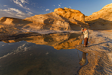 Sunrise for photographers on Punta Colorado on Isla San Jose in the Gulf of California, Baja California Sur, Mexico.