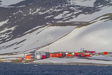 Views of the research station at King George Island, South Shetland Islands, Antarctica, Southern Ocean.