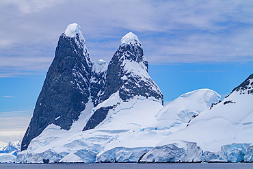 The Lemaire Channel on the west side of the Antarctic peninsula in Antarctica.
