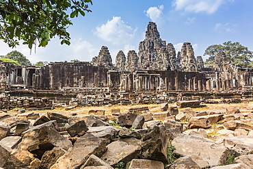 Bayon Temple in Angkor Thom, Angkor, UNESCO World Heritage Site, Siem Reap Province, Cambodia, Indochina, Southeast Asia, Asia 