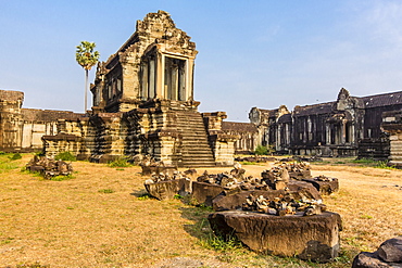 Inner raised terrace at Angkor Wat, Angkor, UNESCO World Heritage Site, Siem Reap Province, Cambodia, Indochina, Southeast Asia, Asia 