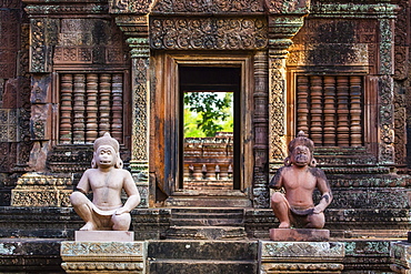 Banteay Srei Temple in Angkor, UNESCO World Heritage Site, Siem Reap Province, Cambodia, Indochina, Southeast Asia, Asia 