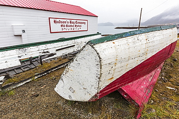 Hudson Bay Company whaling station in Pangnirtung, Nunavut, Canada, North America