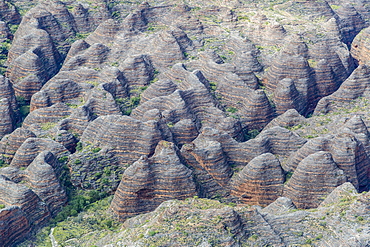 Aerial view of the Bungle Bungle, Purnululu National Park, UNESCO World Heritage Site, Kimberley, Western Australia, Australia, Pacific