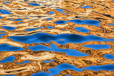 Reflections in the late afternoon light on the King George River, Kimberley, Western Australia, Australia, Pacific