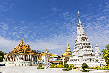 The Silver Pagoda (Wat Preah Keo) in the capital city of Phnom Penh, Cambodia, Indochina, Southeast Asia, Asia