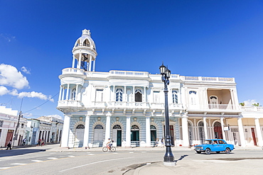 Casa de Cultura in the Palacio Ferrer from Plaza Jose Marti, Cienfuegos, UNESCO World Heritage Site, Cuba, West Indies, Caribbean, Central America