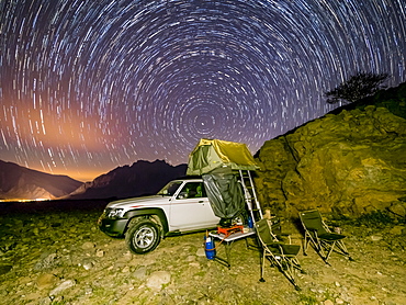 Camping out under the stars in the Sultanate of Oman, Middle East