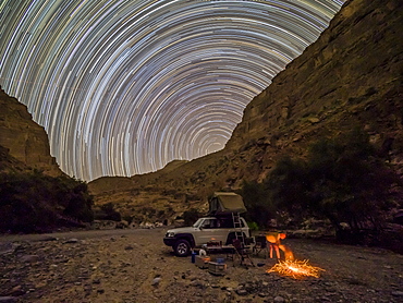 Camping out under the stars in the Sultanate of Oman, Middle East