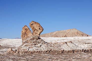 The stone formation Tres Marias, Valle de le Luna, Los Flamencos National Reserve, Antofagasta Region, Chile, South America